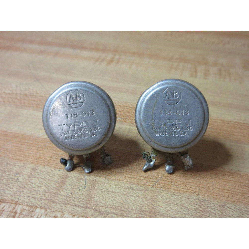 Allen Bradley 118-013 Potentiometer 118013 (Pack of 2) - Used