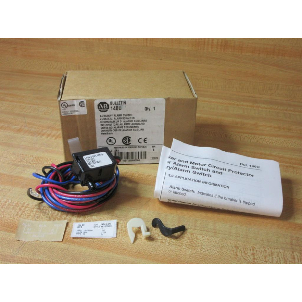 Allen Bradley 140U-J-ER1 Auxiliary Alarm Switch 140UJER1