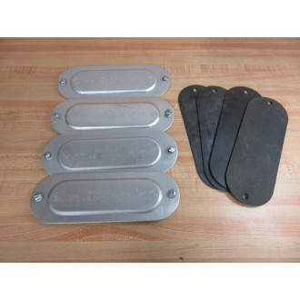 Red Dot  L.E.Mason SCV-4 Conduit Body Cover SCV4 (Pack of 4)