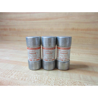 Gould Shawmut Ferraz AJT-50 Fuse Cross Ref  4TAT4 (Pack of 3) - Used