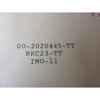 Jamesbury RKC23-TT Seal Kit 00-2020445-TT - New No Box