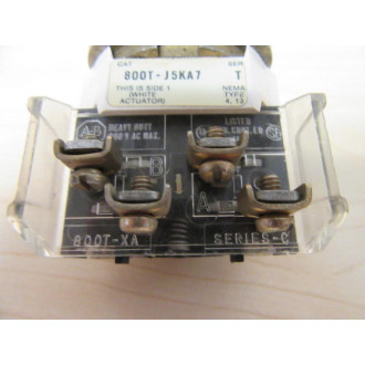 Allen Bradley 800T-J5KA7A 3-Pos Selector Switch 800TJ5KA7A - Used