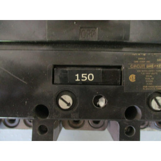 General Electric THJK436F000 Circuit Breaker 150 AMP - Used