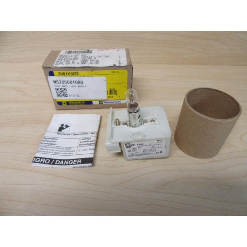 Square D 9001-KM35 Pilot Light Module 9001KM35 Lamp Module Only