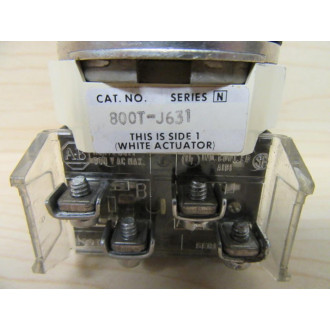 Allen Bradley 800T-J631 Selector Switch W800T-XA Contact - Refurbished