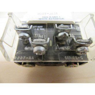 Allen Bradley 800T-J631 Selector Switch W800T-XA Contact - Refurbished