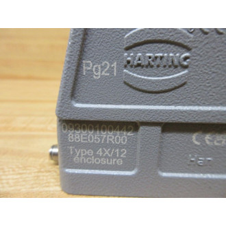 Harting 09300100442 Connector Hood HAN10B-HTE-R-PG21