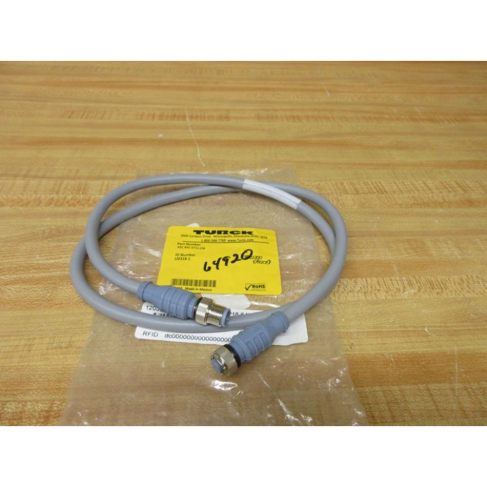 Turck RSC RKC 5711-1M Double Ended Cordset U0318-1