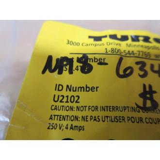 Turck RS 4.4T-4 Single Ended Cordset U2102