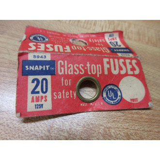 Cable Electric Products 5943 SnapIt Plug Fuse 20A-125V (Pack of 4) - New No Box