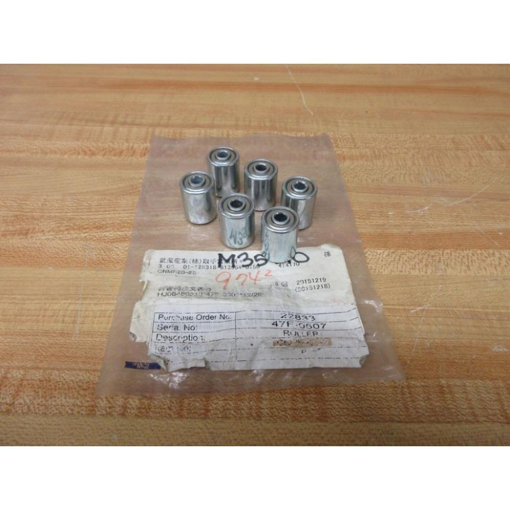 Misumi CNMR20-25 Miniature Conveyor Rollers CNMR2025 (Pack of 6)