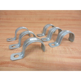 H.W. 2 H.W. Conduit Pipe Strap 2"  2HW (Pack of 6) - New No Box