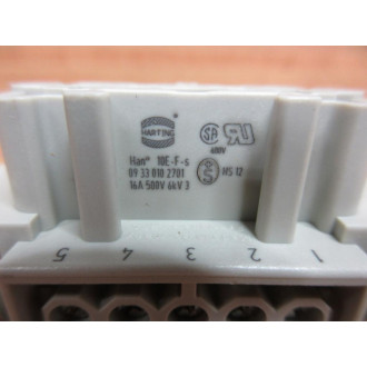 Harting HAN 10E-F-s Connector HAN10EFs - New No Box