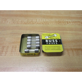 Buss AGW-6 Bussmann Fuse AGW6 Metal Strip Element (Pack of 10)