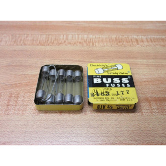 Buss GJV-38 Bussmann Fuse 3AG-PT Fine Wire Element (Pack of 5)