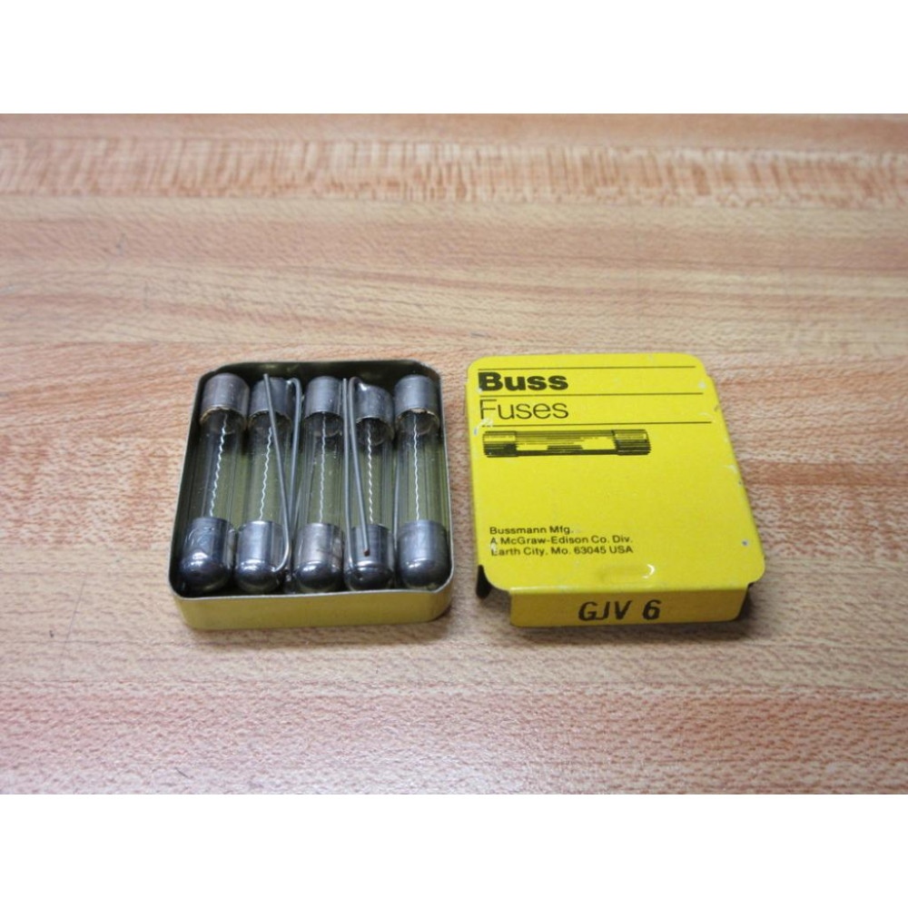 Buss GJV-6 Bussmann Fuse GJV6 Jagged Wire Element (Pack of 5)