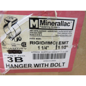 Minerallac 3B Conduit Hanger (Pack of 68)