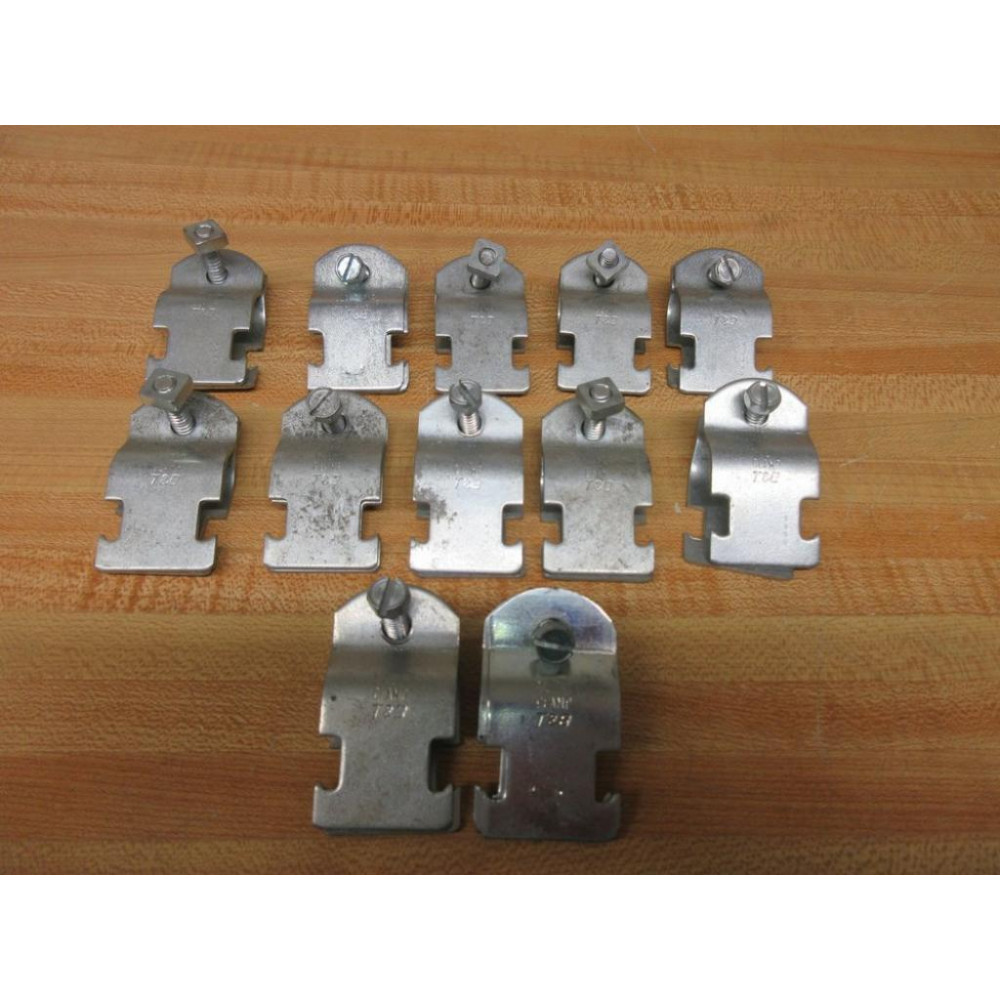 Thomas And Betts 34 EMT Pipe Clamp 34EMT Sets WHardware-Silver Color (Pack of 12) - New No Box