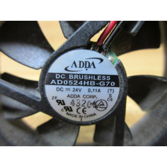 ADDA AD0524HB-G70 Axial Fan AD0524HBG70 (Pack of 2) - Used