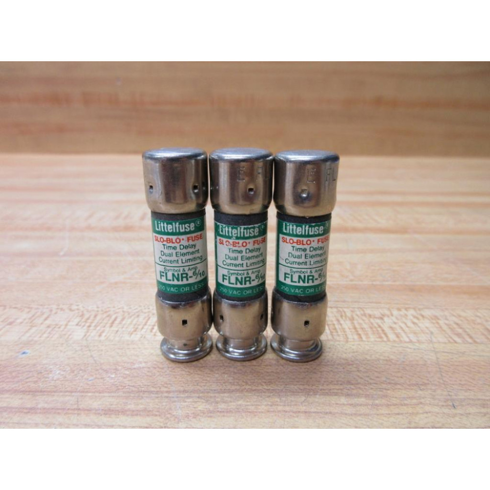 Littelfuse FLN-R-610 Fuse FLNR610 (Pack of 3) - New No Box
