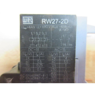 WEG RW27-2D Overload Relay RW272D - New No Box