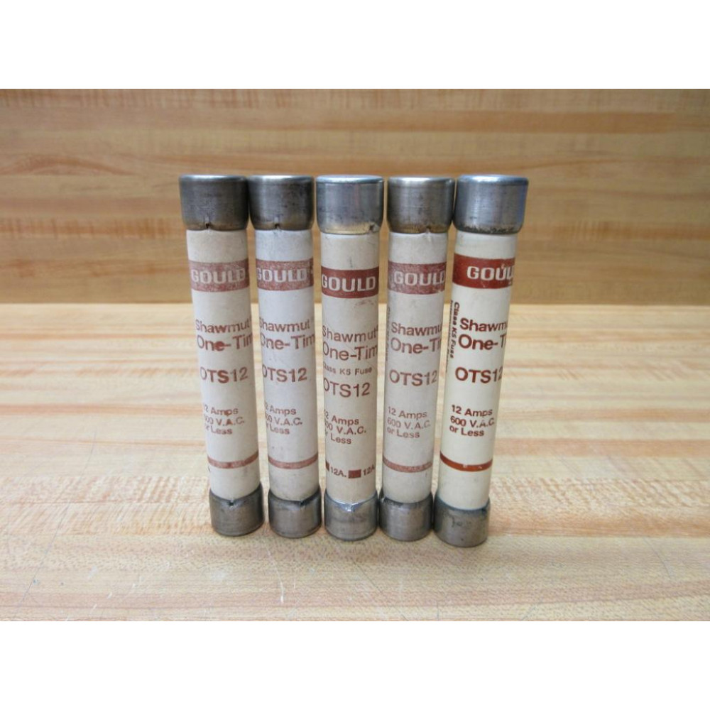 Gould Shawmut Ferraz Mersen OTS12 Tri-Onic Fuse (Pack of 5) - New No Box