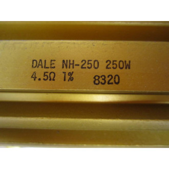 Dale NH-250-4.5 Resistor 250 Watt 4.5 Ohms - New No Box