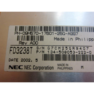 NEC FD3238T Slim Line Floppy With Tray WCable & Connector PCB - Used