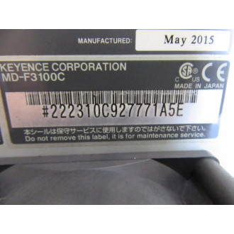 Keyence MD-F3100C 3Axis-Fiber Laser Marker - Used