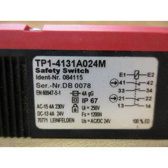 Euchner TP1-4131A024M Safety Switch TP14131A024M - Used