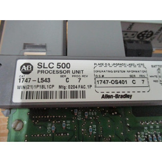 Allen Bradley 1747-L543 Processor Unit 1747L543 Ser.C Rev.7 - Used