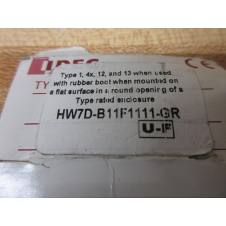IDEC HW7D-B11F1111-GR Dual Switch - New No Box