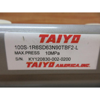 Taiyo 100S-1R6SD63N90TBF2-L Hydraulic Cylinder 100S-1R6SD63N90TBF2L - New No Box