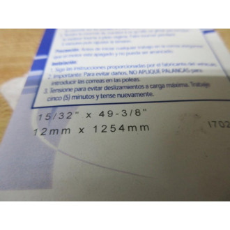 Napa 9490 XL Cogged V Belt 25-9490