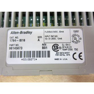 Allen Bradley 1794-IB16 Input Module Series A Rev B01 - New No Box