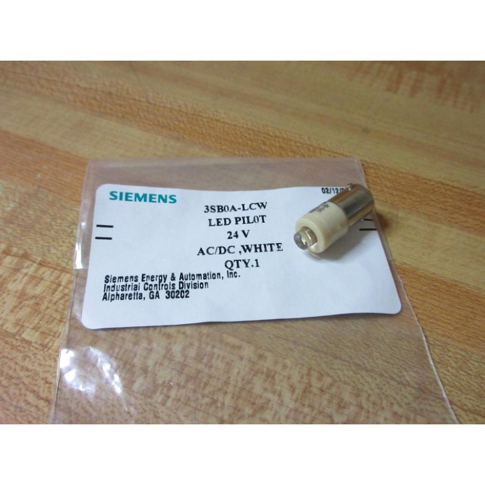 Siemens 3SB0A-LCW LED Pilot Light