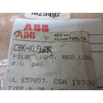 ABB CBK-KLFL2R Pilot Light CBKKLFL2R