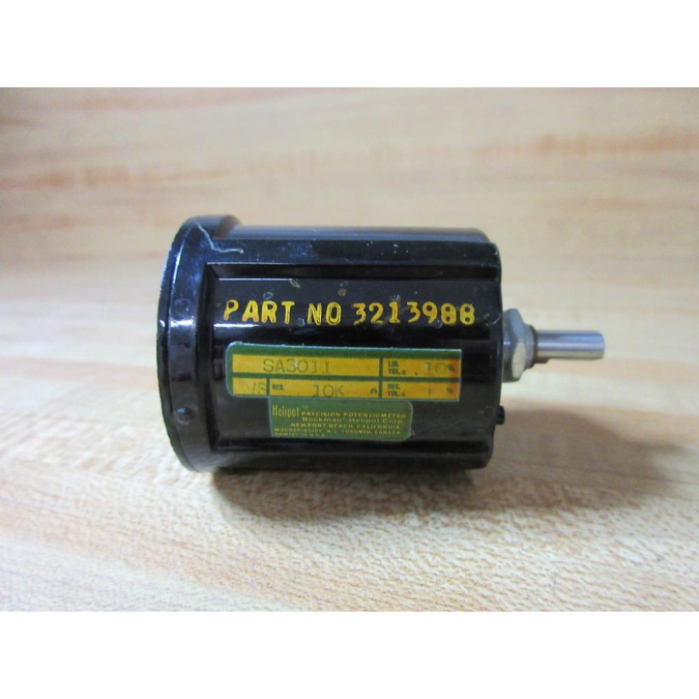 Helipot 3213988 Beckman Potentiometer SA3011 10KΩ - Used