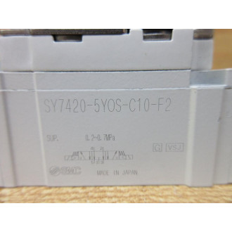 SMC SY7420-5YOS-C10-F2 Solenoid Valve SY74205YOSC10F2 - New No Box