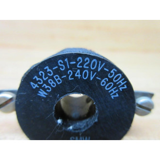 Schneider 4323-S1-W38B Magnet Coil 4323S1W38B - Used