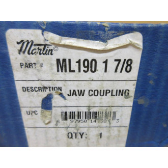 Martin ML190 1-78 Jaw Coupling Hub ML190178