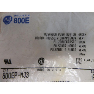 Allen Bradley 800EP-MJ3 Push Button Switch