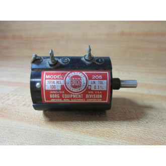 Micropot 205 Borg Potentiometer 100Ω - Used