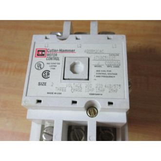 Westinghouse A200M2CAC Starter Model J Contactor Only - New No Box