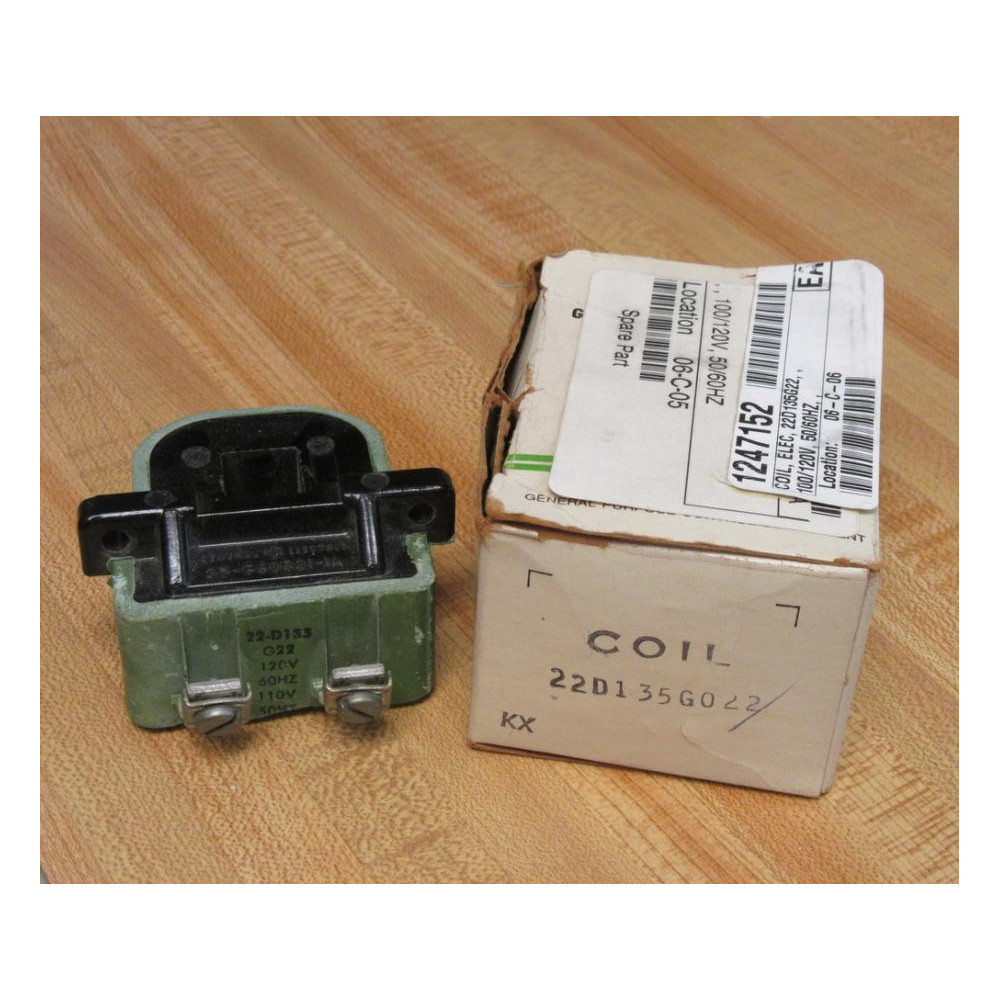 General Electric 22D135G022 GE Coil 22D135 Green