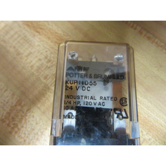 Potter & Brumfield KUP11D55-24V DC AMF Relay KUP11D55-24VDC - New No Box