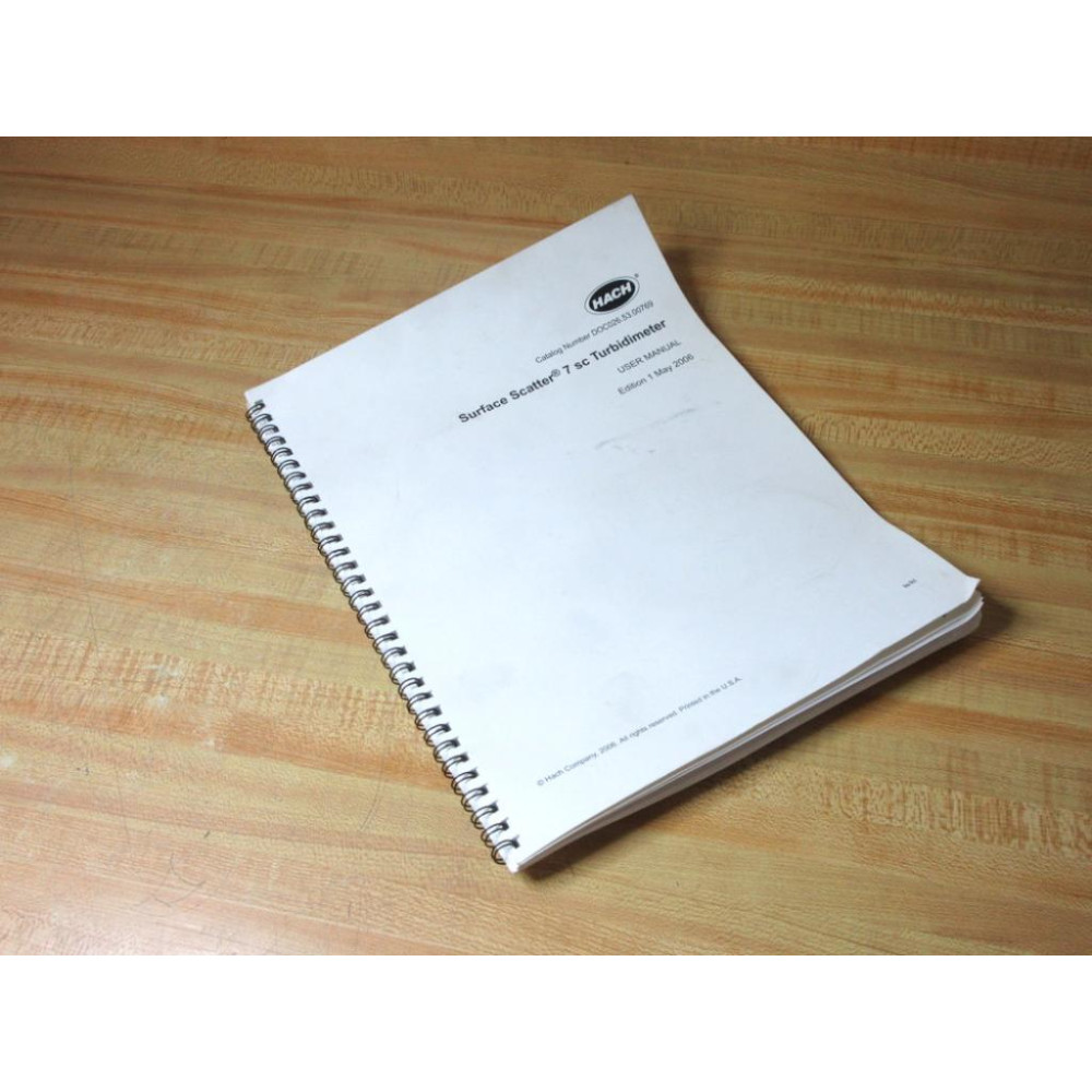 Hach DOC026.53.00769 Surface Scatter 7 SC Turbidimeter Manual - Used