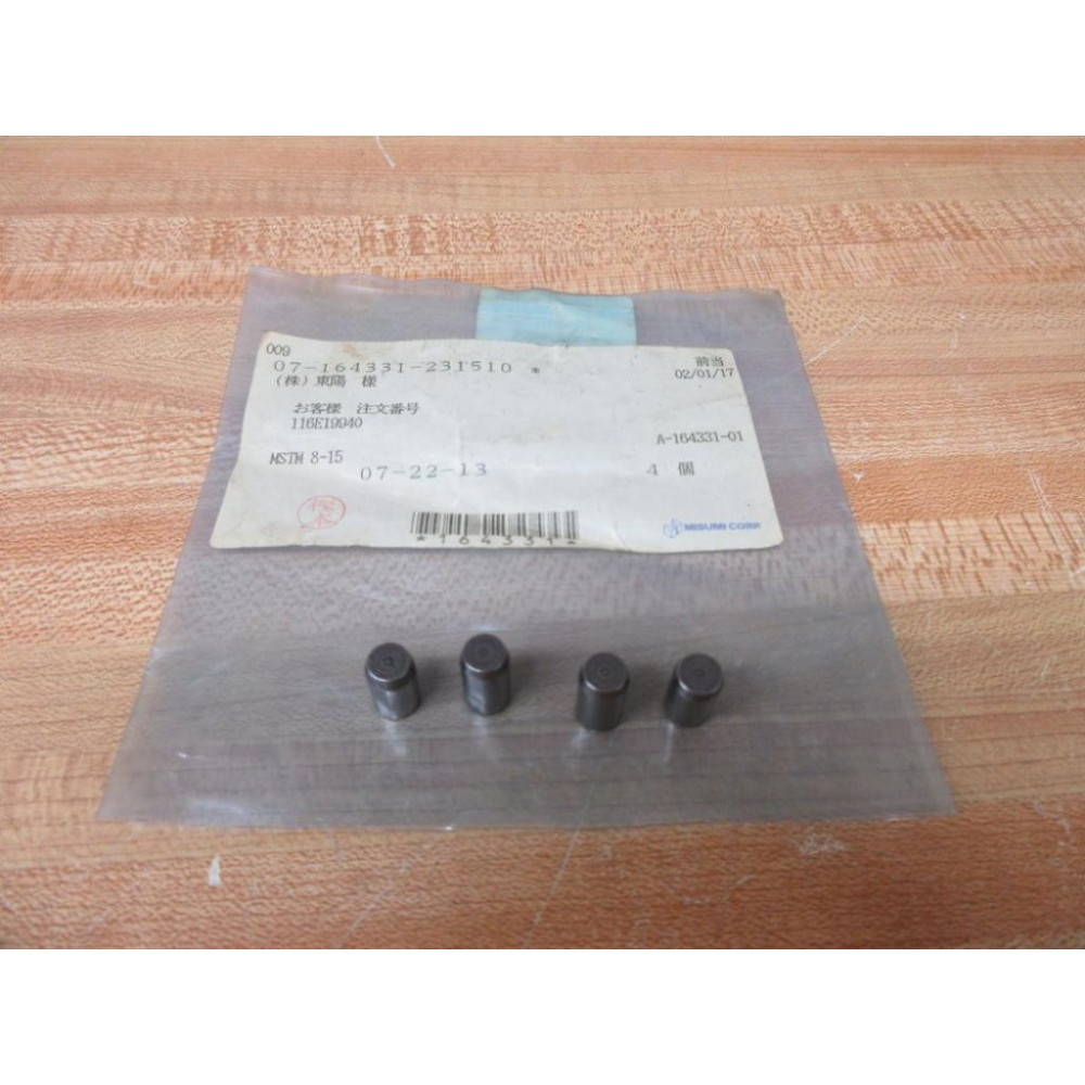 Misumi MSTM 8-15 Tapped Dowel Pin MSTM815 (Pack of 4)