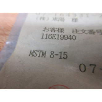 Misumi MSTM 8-15 Tapped Dowel Pin MSTM815 (Pack of 4)