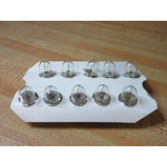 GE General Electric PR3 Miniature Lamps Light Bulbs (Pack of 10) - New No Box